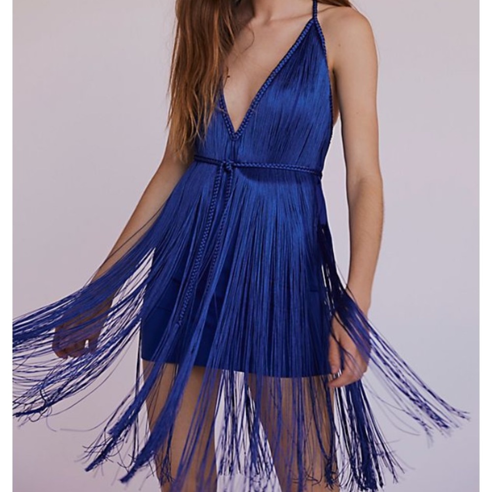 Free People fringe dress NWOT - Picture 1 of 8